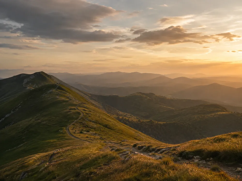 Grand Ballon et paysages des Vosges près de La Chapelle Industrielle